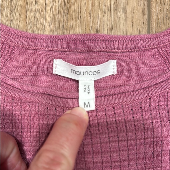 Maurice's Purple Button-Accent Sweater - Picture 3 of 4